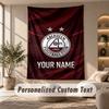 Tapestry Custom Name Text, Wall Hanging Tapestry Home Room DecorAberdeen FC