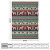 Boho dogs | Border terrier sunset Throw Blanket Shaggy Blanket Luxury St Blanket Thermal Blanket Fluffy Soft Blankets