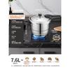 YS24T3WG 7.6L T-Type Stainless Steel Pressure Cooker