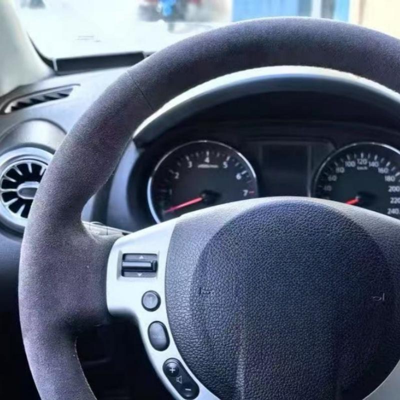 Car Steering Wheel Braid Cover Soft 100% Fit For Nissan Qashqai J10 X-TRAIL NV200 2008-2012 Car Products Steering Wrap
