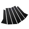 6Pcs B Pillar Posts Trim Glossy Black Exterior Window Decal for Macan 95B 2014 To 2023