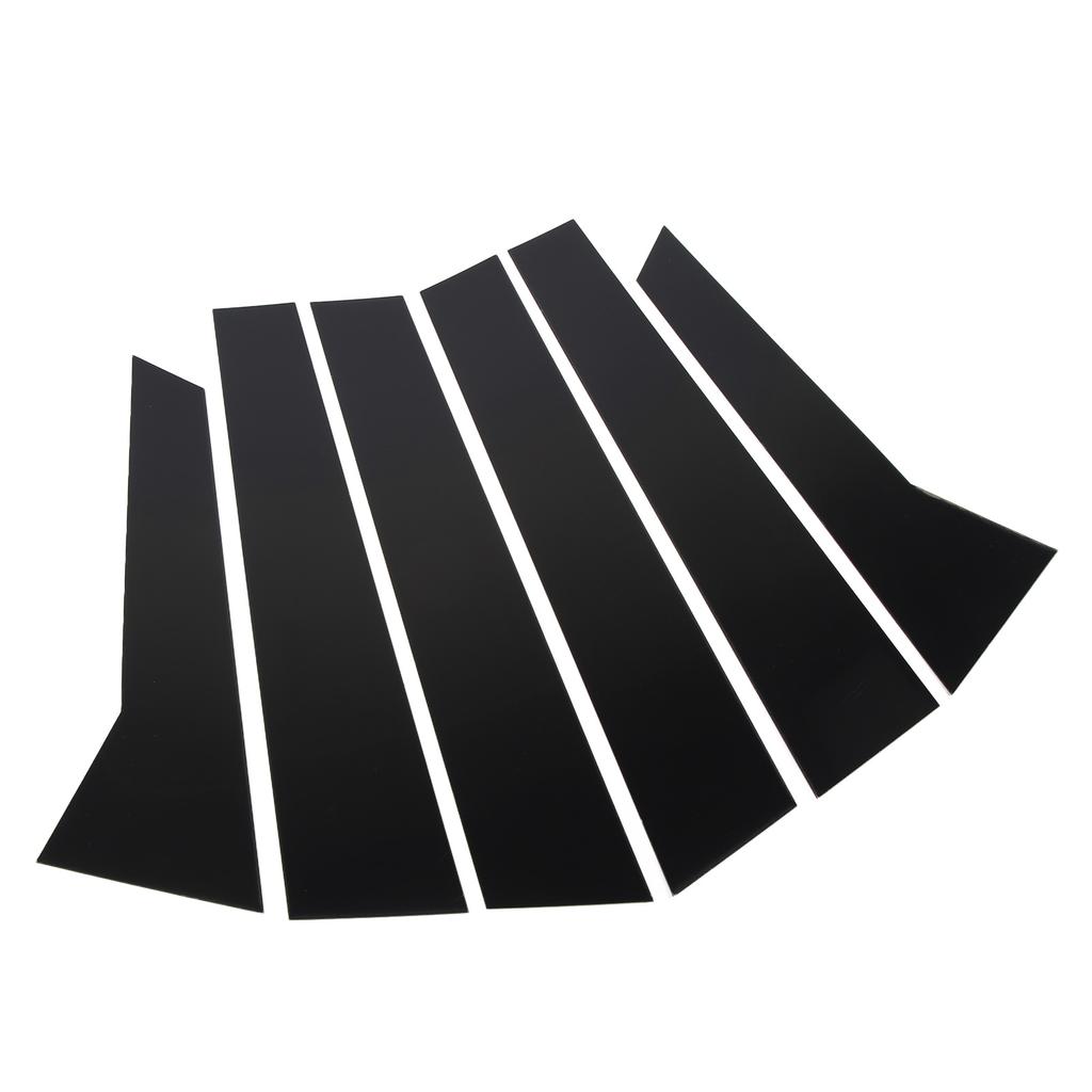 6Pcs B Pillar Posts Trim Glossy Black Exterior Window Decal for Macan 95B 2014 To 2023