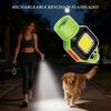 Pocket Flashlight SOS Rechargeable Survival Gear Small Keychain Floodlight For Camping Hiking Cycling Fishing Dog Walking