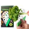 9 Holes Stainless Steel Kitchen Herb Leaf Stripping Tool Metal Herb Pealer for Kale Collard Greens Thyme Basil Rosemary Stripper