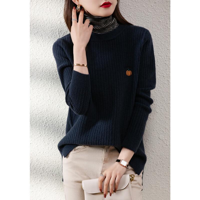 

Firstview Women s High-Neck Casual Sweater Free Size