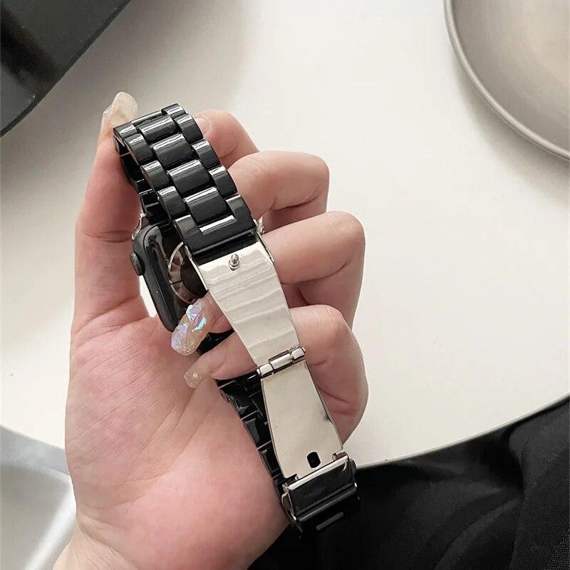 Candy Color Resin Strap for Apple Watch Ultra2 Strap 49mm 45mm 44mm 42mm 41mm 40mm 38mm 9 87 Macaron Wrist for Apple Watch Bands Belt for Iwatch Band