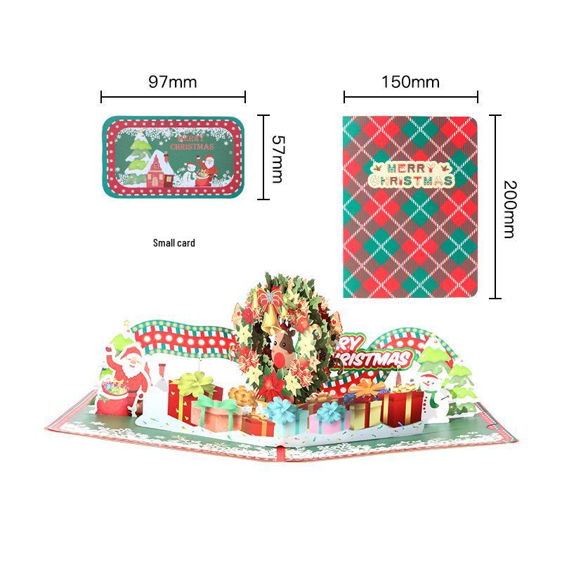Pop-Up 3D Christmas Tree Card - Creative Holiday Greeting and Gift