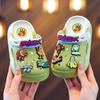 2026 Kids' Non-Slip Summer Clogs, Soft-Soled Sandals, Classic Mountains and Seas Design for Boys (0-8 Years)