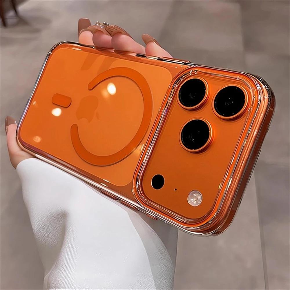 

Ultra Thin Transparent For Magsafe Magnetic Phone Case For iPhone 17 Pro Max 17Pro 17 Air Luxury Wireless Charge Clear PC Cover iPhone17