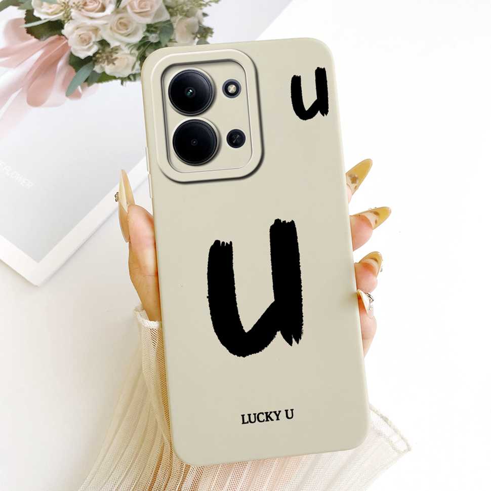 For Xiaomi Redmi 15C 5G Case Cover Lucky Letters Phone Case For Xiaomi Redmi 15C 15 C Redmi15C Redmi15 4G 5G Soft Fundas