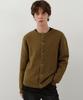 Wednesday Oasis Aran Round Hairy Knit Cardigan_Khaki(Wc25-Kn49)