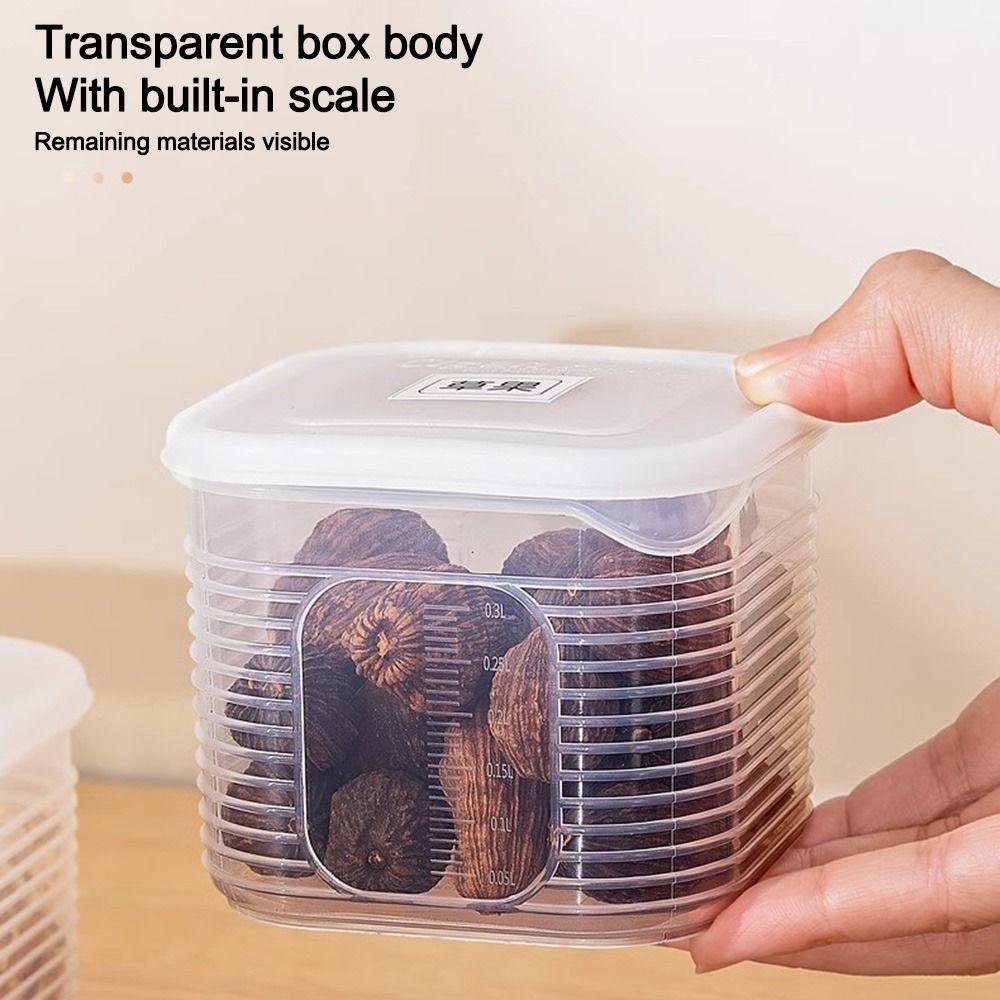 1/7pcs Plastic Refrigerator Storage Box with Lid Condiment Boxes Safe Trasparent Crisper