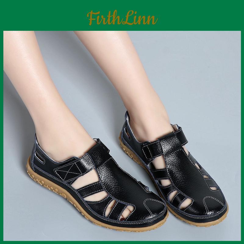 Mary Sandals Essentials Womens Summer Jane Beach Breathable Flat Shoes Closed Toe Casual Soft Walking Sandals For Girl Plus Size