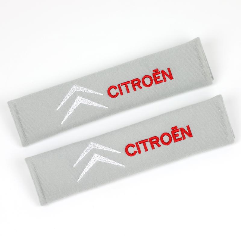2pcs Car Safety Belt Shoulder Cover Pad For for Citroen C4 C3 C5 C1 C2 Berlingo C-Elysee C4-Picasso C4-Aircross Car stickers