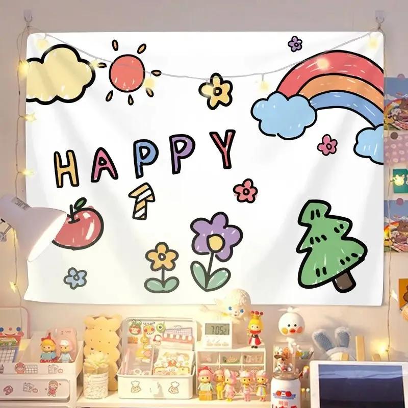 Cute Rabbit Decorative Tapestry Office Living Room Decor Home Wall Tapestry