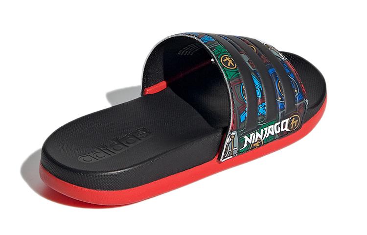Kids' LEGO X Adidas Adilette Comfort K Slippers Black Red FY8835