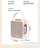 High Volume Retro Bluetooth KTV Microphone Speaker with Subwoofer for Home & Outdoor Use