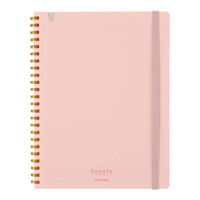 KOKUYO Sooofa Soft Ring 4mm Notebook, A5, Irregular, Grid, Peach, SV738S4-P