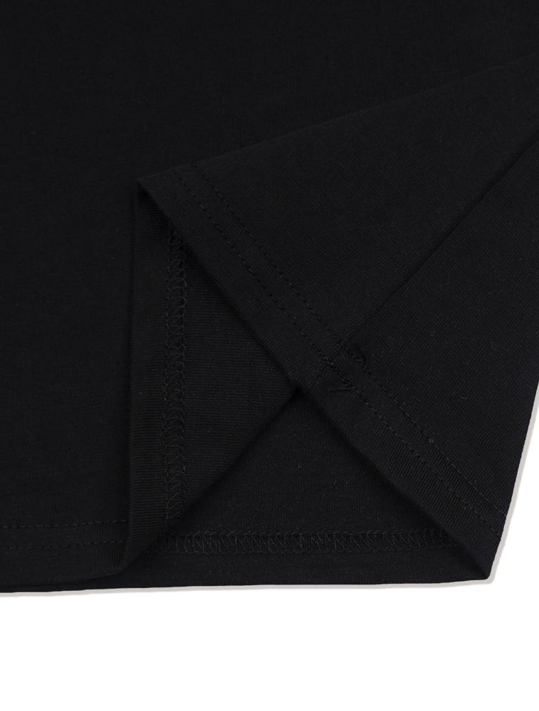 LA MAISON STUDIO Embossed Logo Slim Fit Short Sleeve T-Shirt Black & White (Fcg2Ts773W)