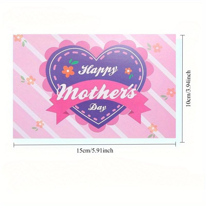 5pcs Creative Mother's Day, Teacher's Day, Thank-You Cards, Blessing Cards, Birthday Thank-You Cards for Fresh Flower Shops