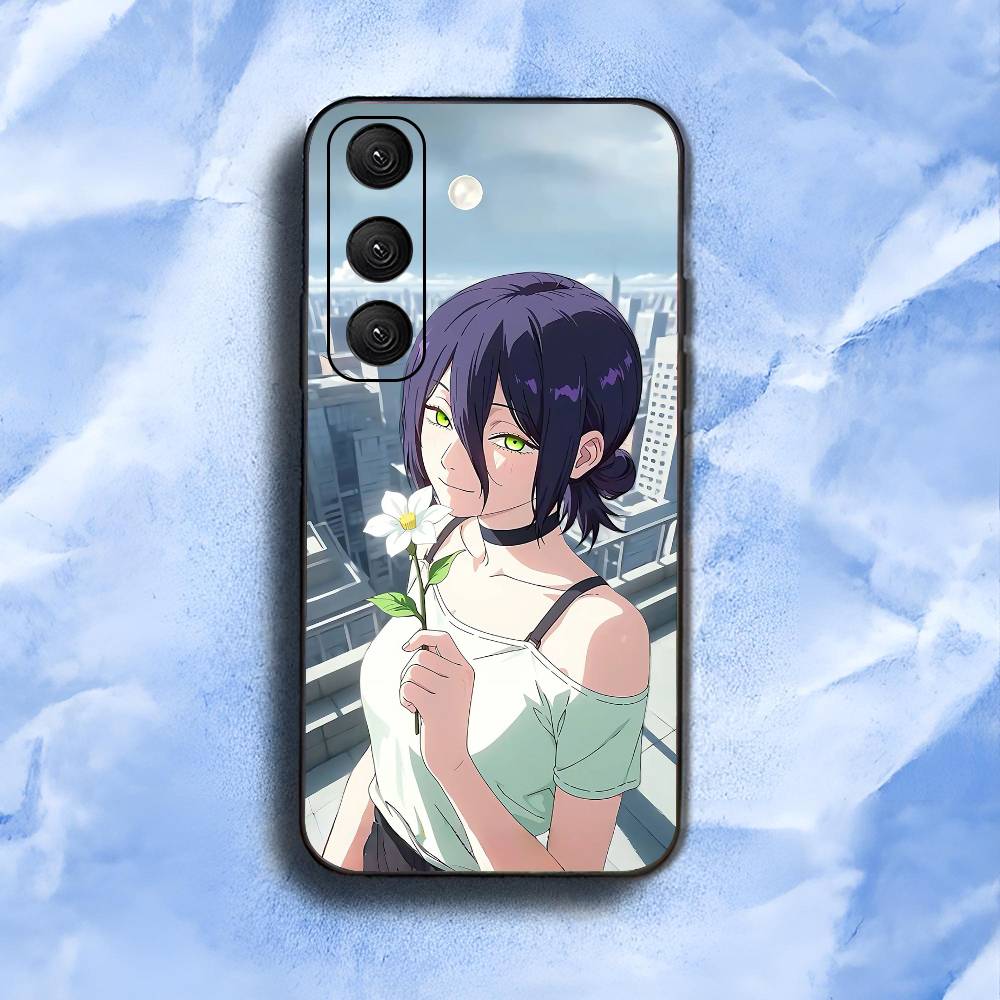Chainsaw Man Reze For Samsung Galaxy S25 S24 S23 Ultra S22 S21 Plus S20 Black Soft Silicone Protective Case