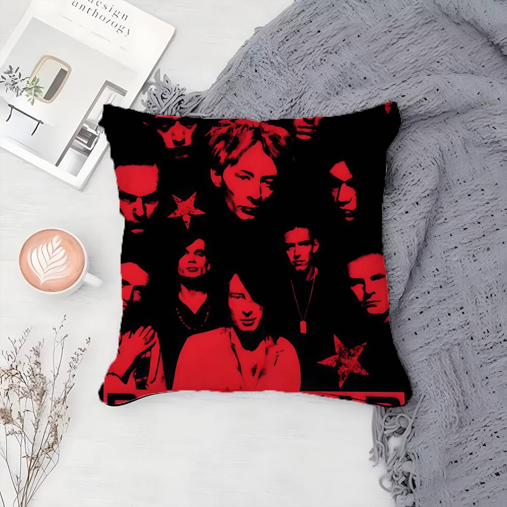 Band R-Radiohead-MT Rock Promotion Kissenbezug Druck Kissenbezug Wohnzimmer Sofa Kissenbezug Schlafzimmer Raumdeko