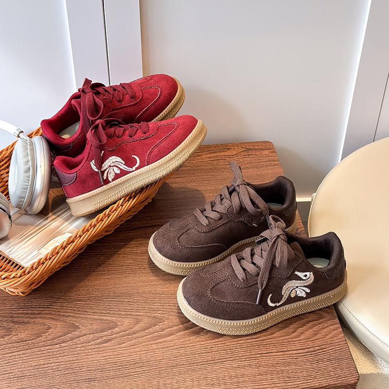 2025 Autumn Unisex Kids' Korean Style Skate Shoes - Casual Sports German Training Gump Shoes