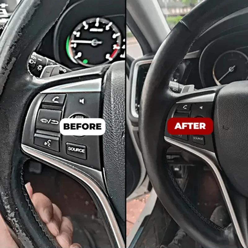 Car Steering Wheel Restoration Paste 100g Black Plastic Parts Coating Enhanced Shine Restores Cracks Remove Scratches Oxidation