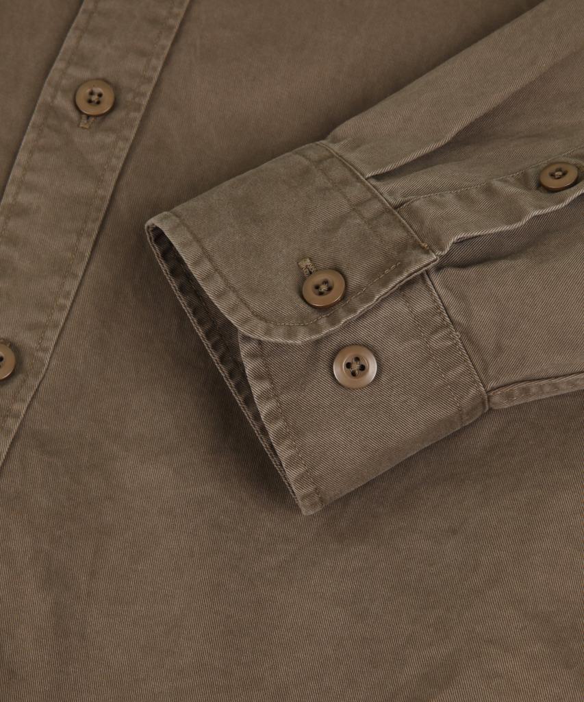 ORIGINALDAY Vintage Oversized Pigment Washed Shirt Brown