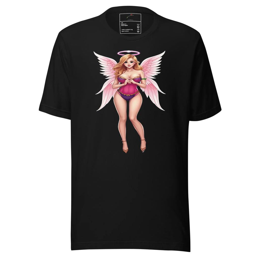 Alluring Angel Graphic Tee Soft Cotton