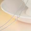 Luxury Stacked Silver Necklace 925 Silver Collarbone Chain Wedding Glitter Choker Necklace  Party