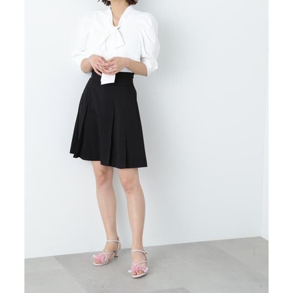 JILL by JILL STUART Women's Tuck Pleated Mini Skirt (125-3120023) Indigo (Pre-order Available from Late March To Late April)