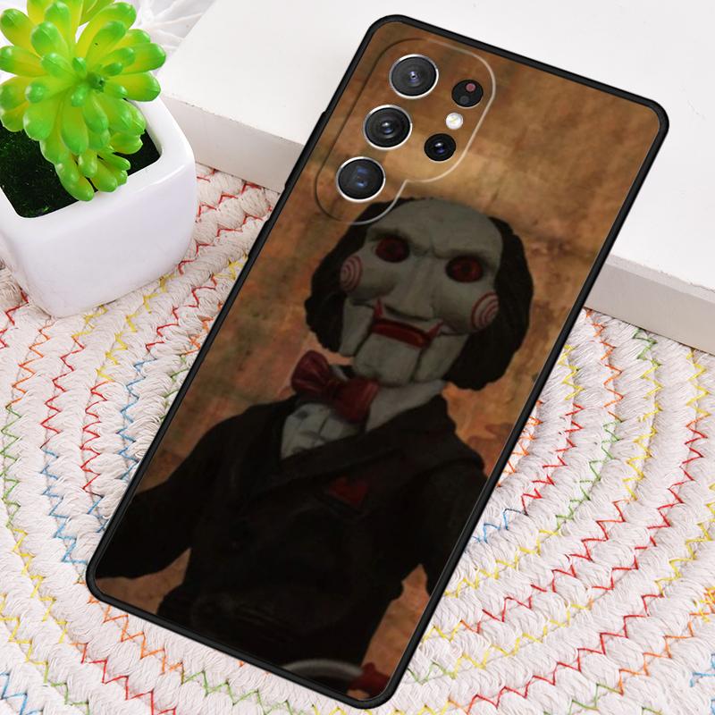 Saw Jigsaw Puppet TPU Phone Case For Samsung Galaxy note 10 pro S26 S25 S24 S23 S22 Ultra Plus S21 FE S20 Shockproof Cover