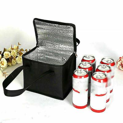 Eisbeutel Aluminiumfolie gefüttert Kühlend Wärmeisolierung Flaschenkühler Temperaturhaltend Halter Taschen Träger Kühlend Dose Kühl Wein Picknick