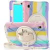 Tablet Cases for 8.7'' Samsung Galaxy Tab A7 Lite Case T225/T220/T227 Cover Rotate Hand Strap PC+Silicone Stand Shell