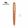 Jinhao X159 Gold Steel Fountain Pen with 40mm Iridium Nib, Straight Clip, and Giant Spiral Cap