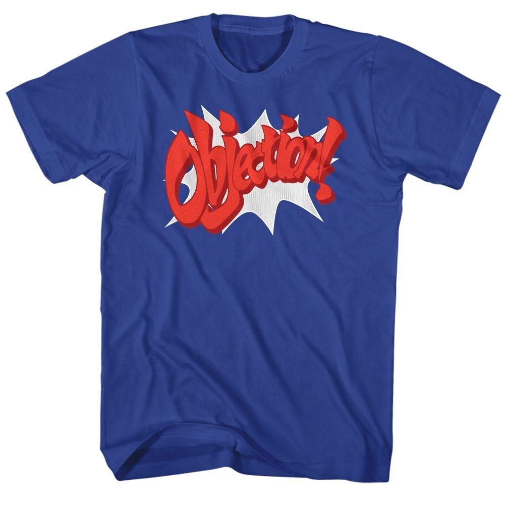 Ace Attorney Objection Short Sleeve Adult T-shirt M