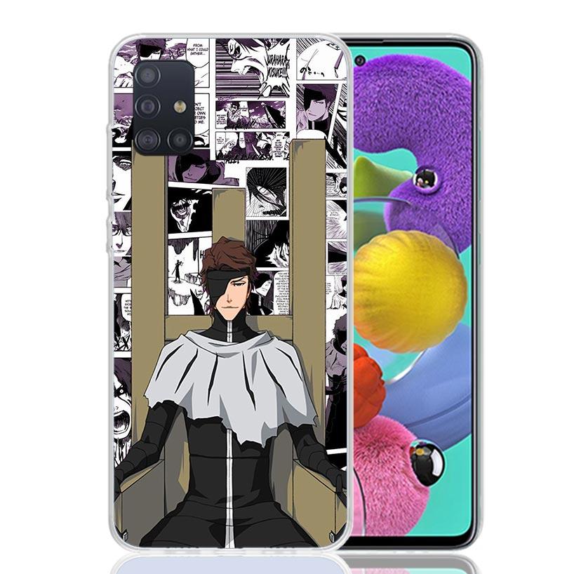 Aizen Sousuke Bleach Phone Case For Samsung Galaxy A52 A32 A22 A12 A02S A50S A30S A51 A31 AA71 Note 20 Ultra 10 S10 Plus Galaxy