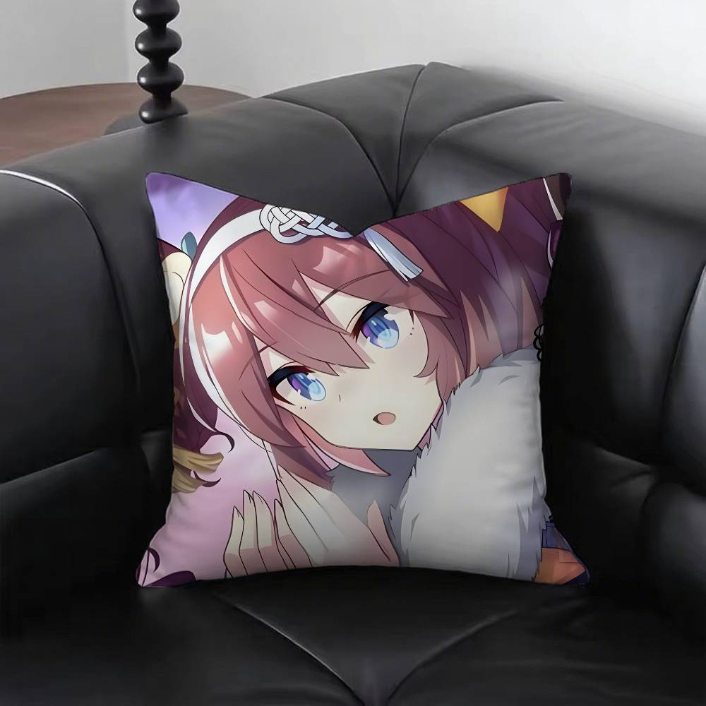 1pc Anime MIHONO BOURBON Pillow Case Fashion Square Pillowcase Bedroom Sofa Room Ins Decoration Leisure