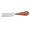 Leather Skiving Knife Sturdy Stainless Steel Flat Wood Handle Leather Knife DIY Leather Edge