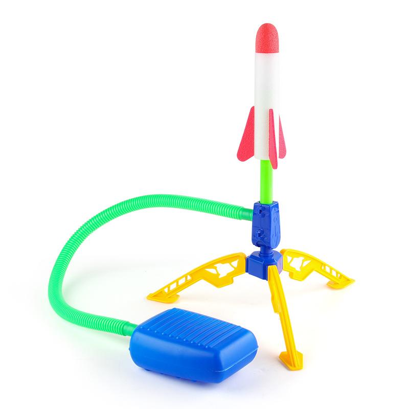 Children'S Feet Step On Indoor And Outdoor Ejection Toys, Flying Small Rocket Launchers, Flash Single And Double Skyrockets, Launchers