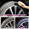 Long-Lasting 150ml Black Tire Wax Polish - Universal Rubber & Plastic Restoration with Applicator Sponge
