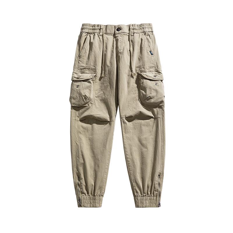 Men's Retro Casual Multi-Pocket Cotton Pants