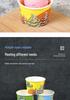 Disposable Ice Cream and Yogurt Paper Cups and Bowls for Tasting
