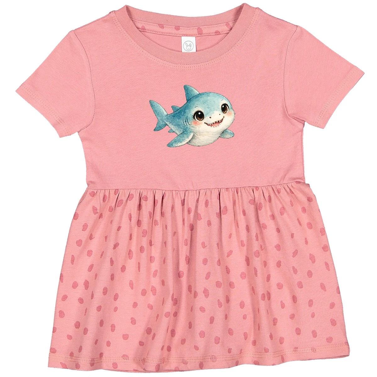 Inktastic Baby Shark Infant Dress Shirt Kawaii Toddler T Bodysuit Sea Animal Boy 120