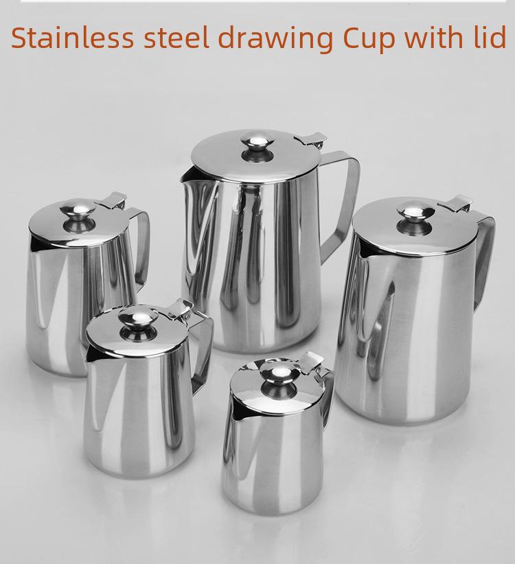 Ensemble de tasses à café double couche en acier inoxydable 304 avec soucoupe et cuillère (Anti-brûlure, isolé)