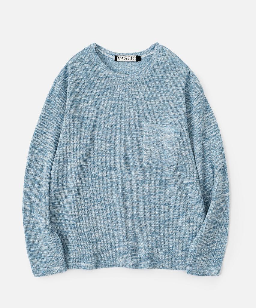 VASTIC Heathered Pocket Knit_Blue