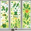 New St. Patrick's Irish Clover Footprint Floor Sticker Glass Sliding Door Set