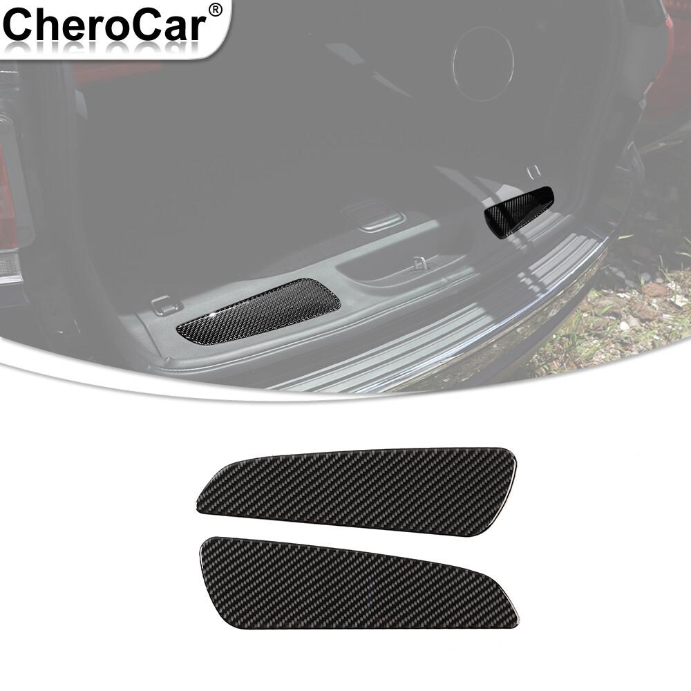 2X Rear Bumper Cover Trim Sticker For Jeep Grand Cherokee 2011- Carbon Fiber