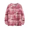 Women's Fashion Casual Long Sleeve Christmas Printed Round Neck Knitted Top